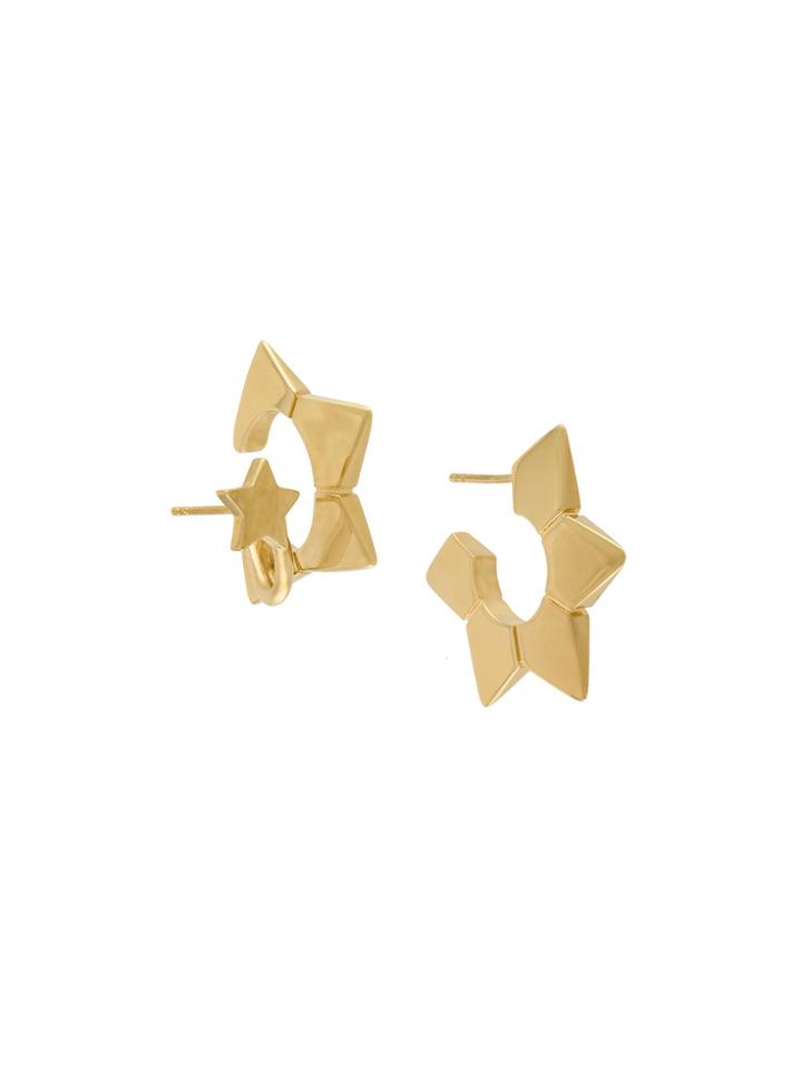Chloé Spiked Hoop Earrings - Metallic