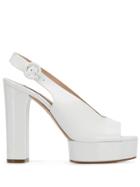 Casadei Platform Slingback Sandals - White