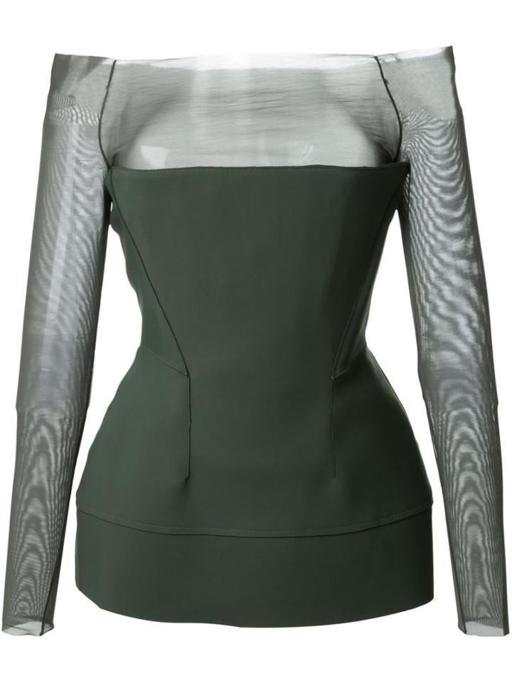 Scanlan Theodore Peplum Corset Top