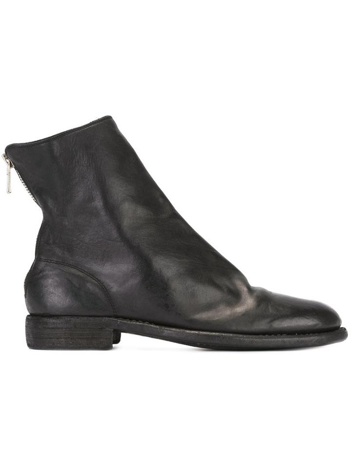Guidi Full Grain Back Zip Boot