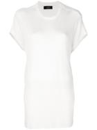 Maison Flaneur Shortsleeved Knitted Top - White