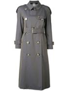 Burberry - Trench Coat - Women - Cotton/viscose - 4, Blue, Cotton/viscose