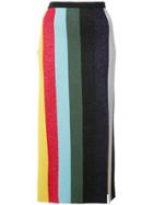 Dvf Diane Von Furstenberg Vertical Stripe Pencil Skirt - Multicolour