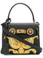 Versace Mini Printed Tote - Black