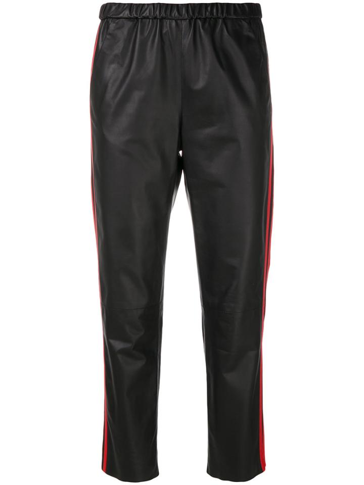 Drome Side Stripe Trousers - Black