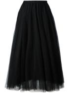 Rochas Pleated Skirt, Women's, Size: 44, Black, Polyamide