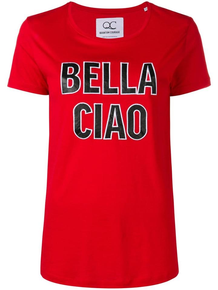 Quantum Courage 'bella Ciao' T-shirt - Red