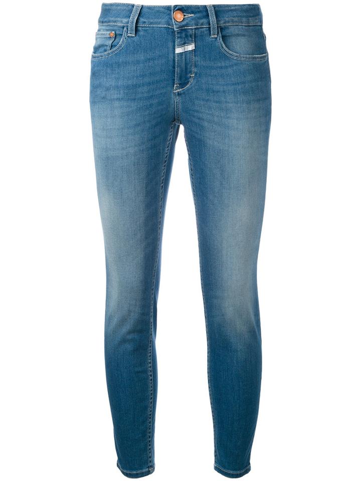 Closed - Skinny Cropped Jeans - Women - Cotton/polyester/spandex/elastane - 26, Blue, Cotton/polyester/spandex/elastane