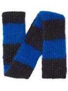 Miu Miu Sequin Detail Knitted Scarf - Blue