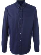 Maison Margiela Classic Long Sleeve Shirt, Men's, Size: 41, Blue, Cotton