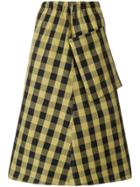 Sofie D'hoore Pocket Gingham Print Skirt - Black
