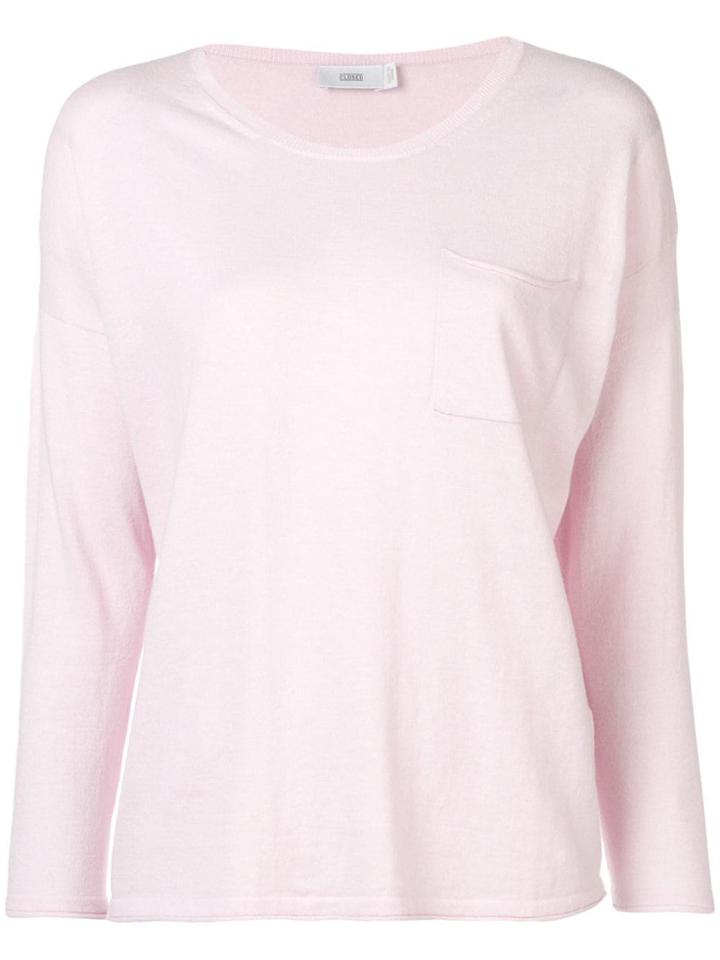 Closed Round Neck Jumper - Pink