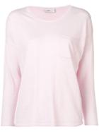 Closed Round Neck Jumper - Pink