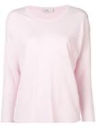 Closed Round Neck Jumper - Pink