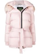 Mr & Mrs Italy Hooded Puffer Jacket - Pink