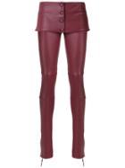 Andrea Bogosian - Leather Trousers - Women - Leather - M, Red, Leather