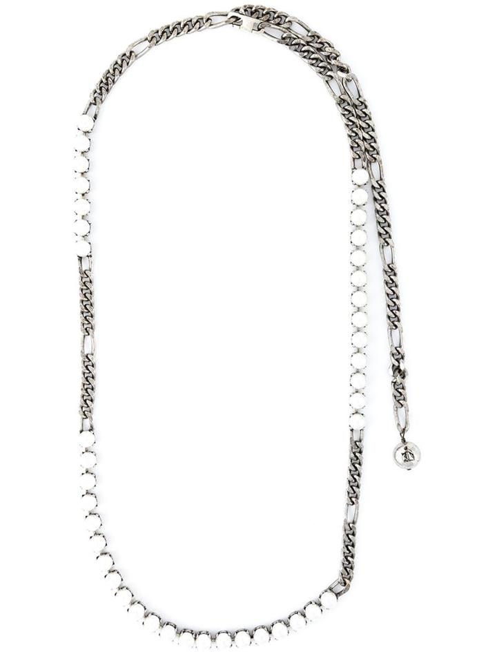 Lanvin Pearl Sautoir Necklace, Women's, Metallic