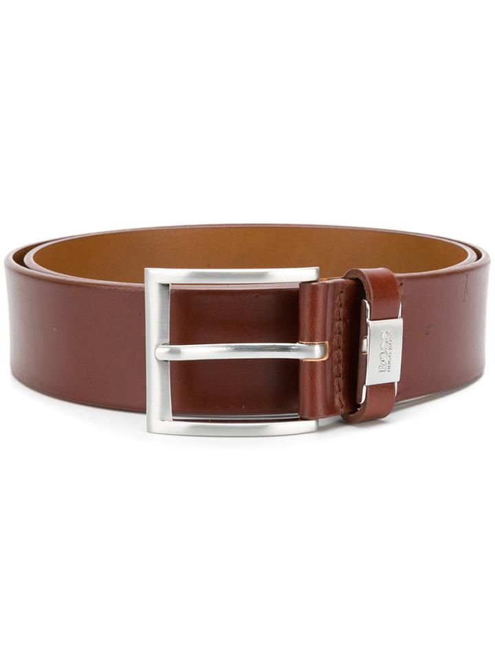 Boss Hugo Boss Logo Buckled Belt - Brown