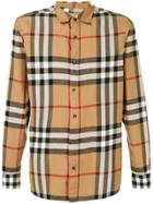 Burberry Checked Shirt - Brown