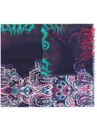 Etro - Printed Scarf - Men - Cashmere/modal - One Size, Blue, Cashmere/modal
