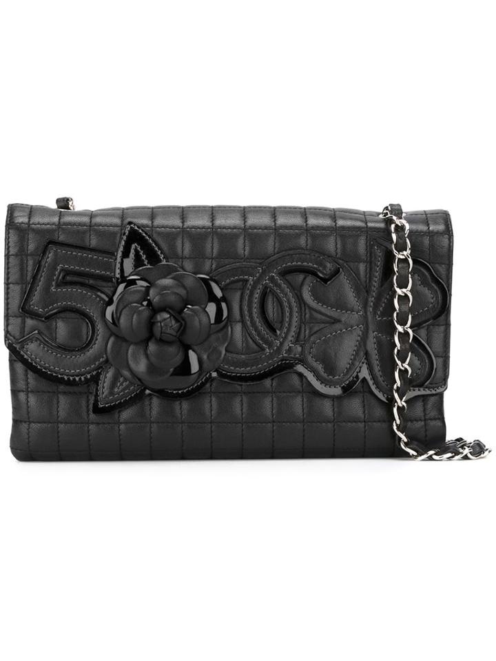 Chanel Vintage Camellia Appliqué Shoulder Bag