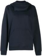 Jw Anderson Neck Panel Hooded Sweater - Blue