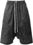Rick Owens Drkshdw Drop-crotch Shorts, Men's, Size: Xl, Black, Cotton