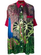 F.r.s For Restless Sleepers Tropical Print Shirt - Green