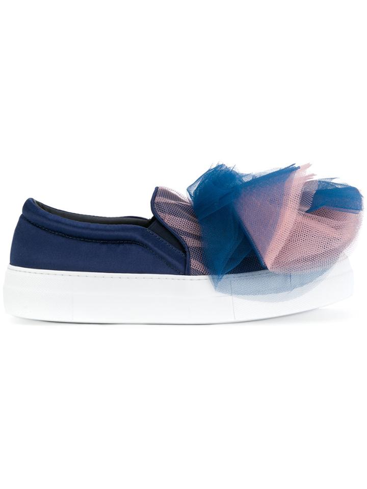 Joshua Sanders Bow Slip-on Sneakers - Blue