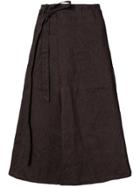Forme D'expression Striped Side Tie Skirt - Pink & Purple