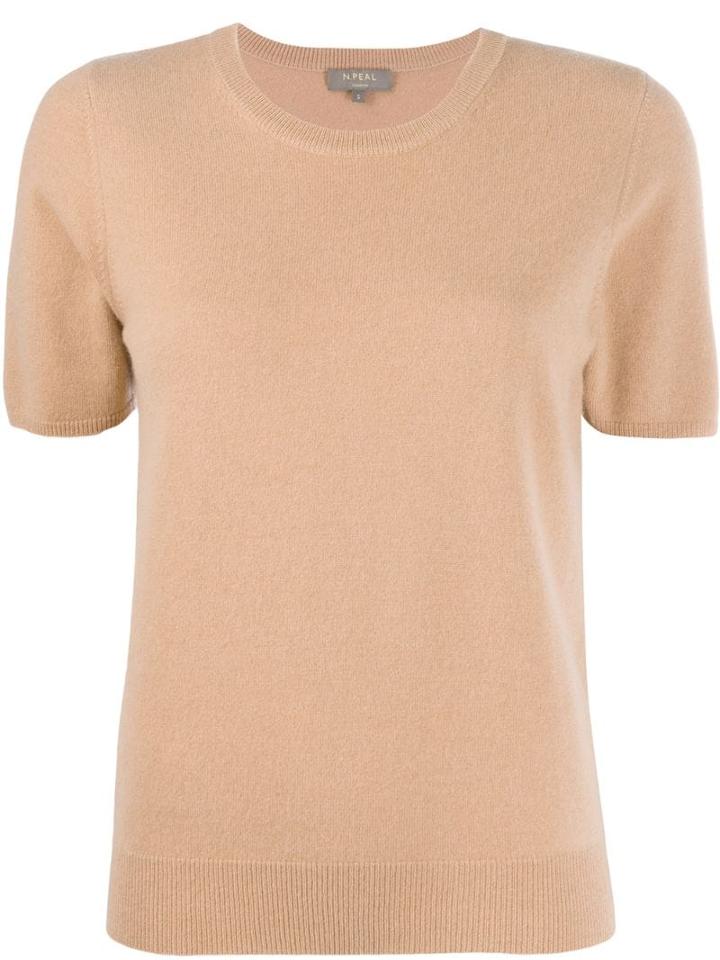 N.peal Cashmere Short-sleeved Top - Brown