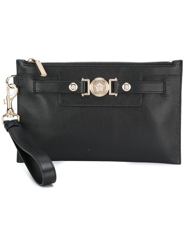 Versace 'signature' Clutch, Women's, Black
