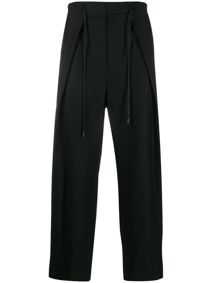 Juun.j Layered Tapered Trousers - Black