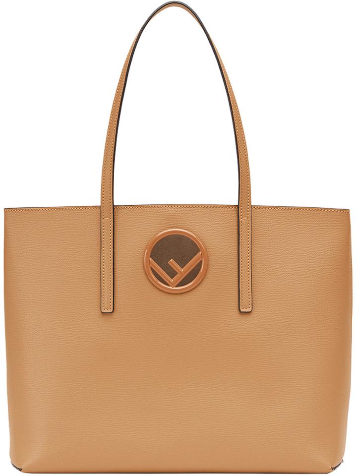 Fendi Logo Shopper Tote - Brown