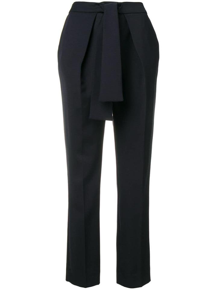 Victoria Victoria Beckham Bow Tie Trousers - Blue