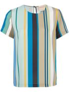 Erika Cavallini Short-sleeve Stripe Blouse - Multicolour