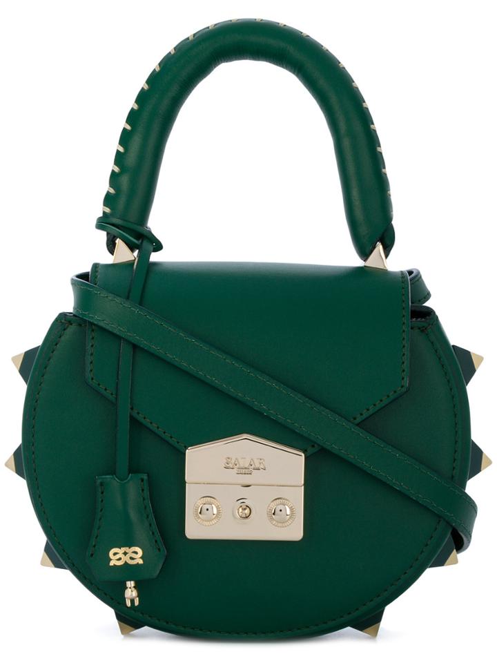 Salar Stud Detailed Mini Crossbody Bag - Green