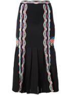 Peter Pilotto Ric-rac Trimmed Skirt - Black