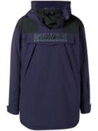 Napa Silver Hooded Padded Coat - Blue