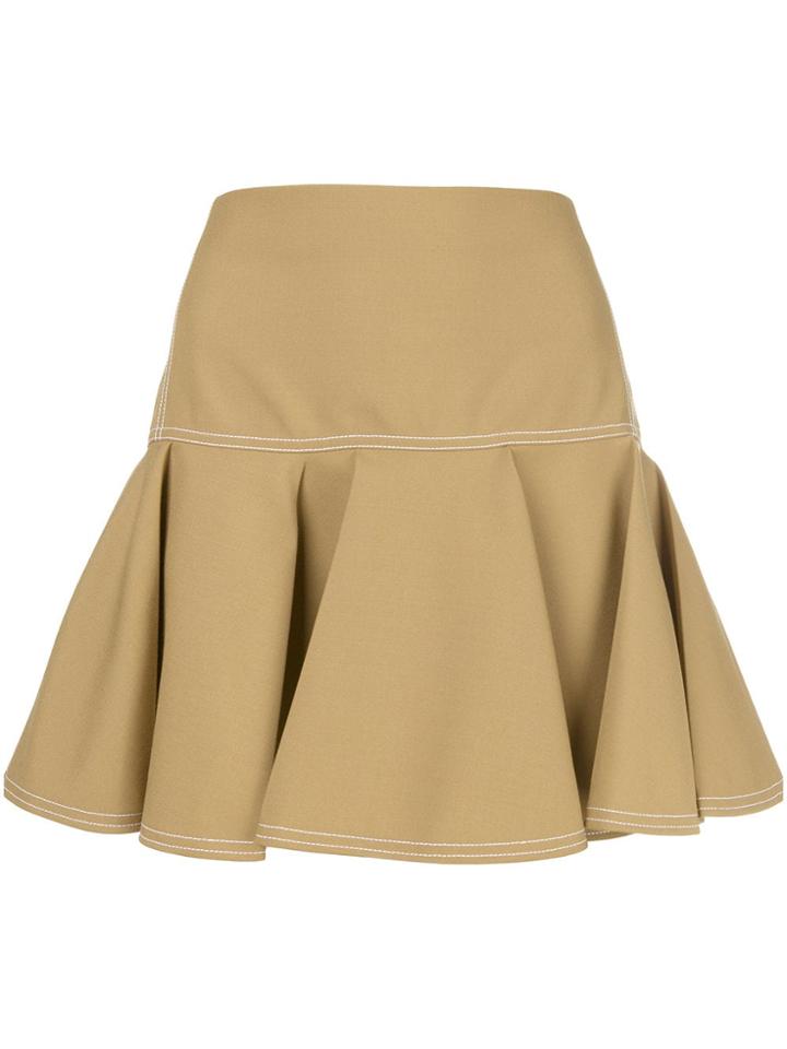 Chloé Pleated Mini Skirt - Green