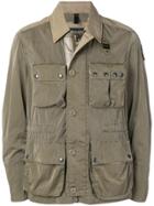 Blauer Cargo Pocket Military Jacket - Green