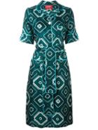 For Restless Sleepers Geometric Print Shirt Dress
