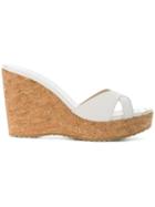 Jimmy Choo Pandora Cork Wedges - White