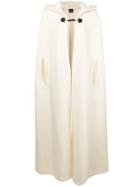 Michel Klein Long Open Cape - White
