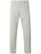 Pence - Frayed Hem Trousers - Men - Cotton/spandex/elastane - 50, Grey, Cotton/spandex/elastane
