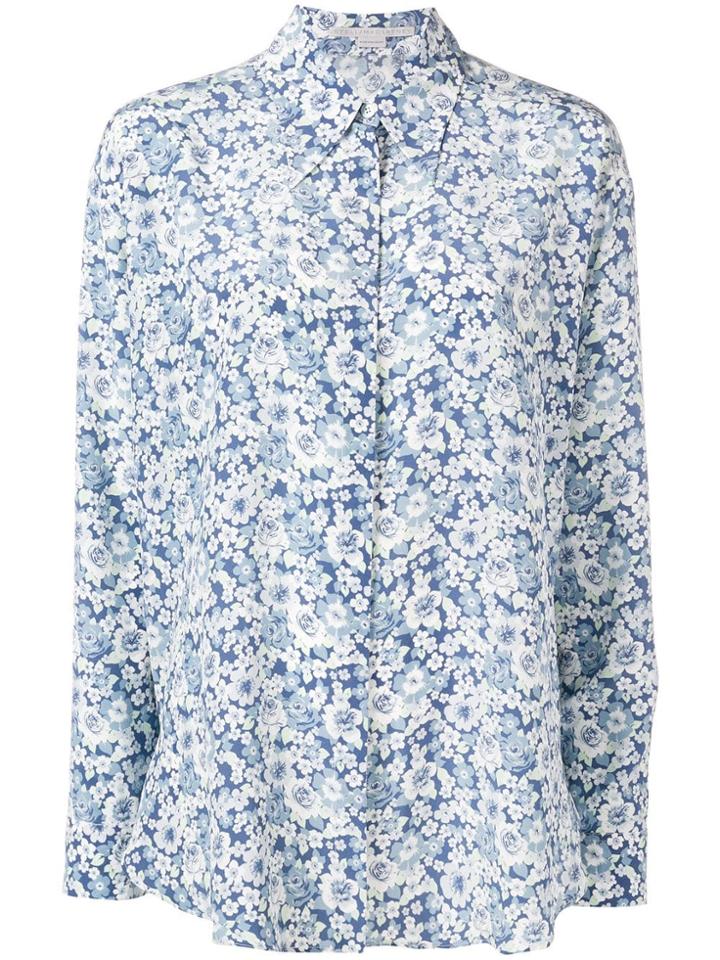 Stella Mccartney Floral Print Shirt - Blue