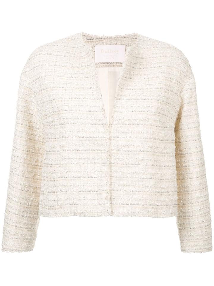 Ballsey Cropped Sleeve Jacket - White