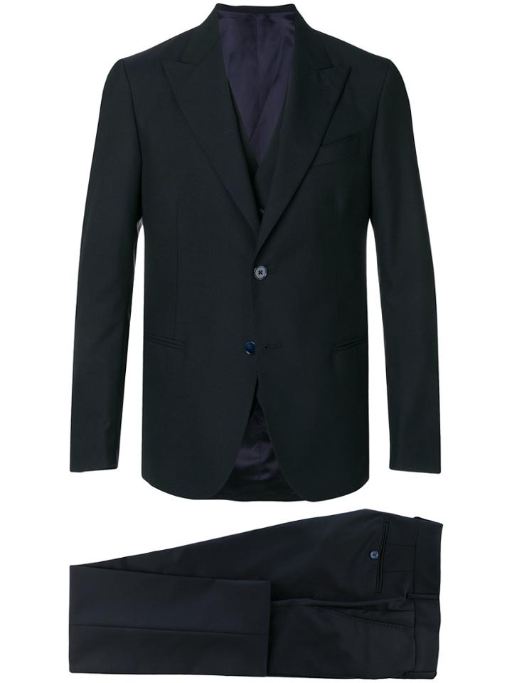 Bagnoli Sartoria Napoli Two-piece Formal Suit - Blue
