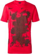 Lanvin Snake Print T-shirt, Men's, Size: Xs, Red, Cotton