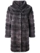 Liska - Antonia Coat - Women - Mink Fur/cupro - S, Grey, Mink Fur/cupro